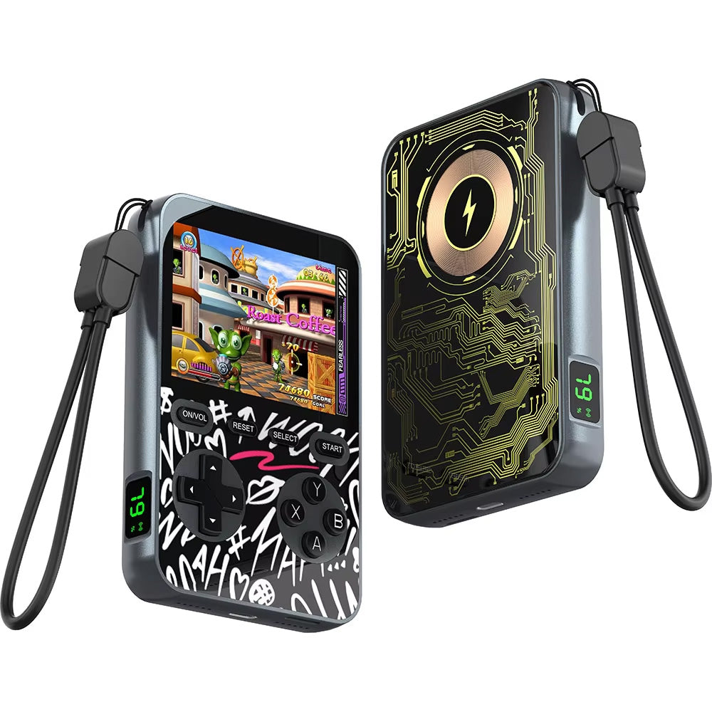 2-in-1 Game Console Power Bank Magnetic Wireless Power Bank MagSafe Wireless Wired Fast Charging Mobile Power Bank