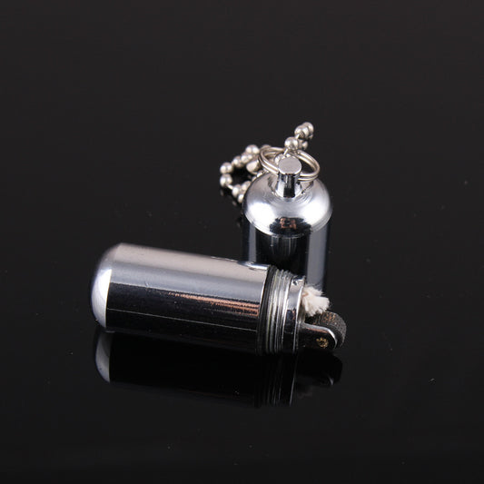 Mini Oil Can Lighter Vintage Kerosene Lighter Round Lighter Windproof Lighter Cigarette Lighter