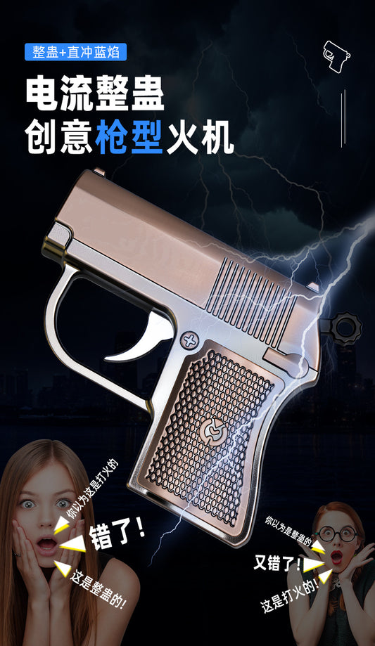 Gun-Shaped Lighter Inflatable Lighter Windproof Lighter