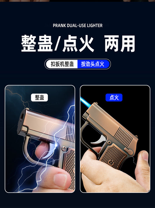 Gun-Shaped Lighter Inflatable Lighter Windproof Lighter