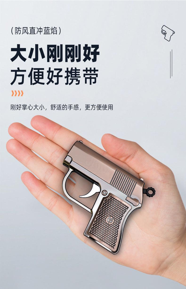 Gun-Shaped Lighter Inflatable Lighter Windproof Lighter