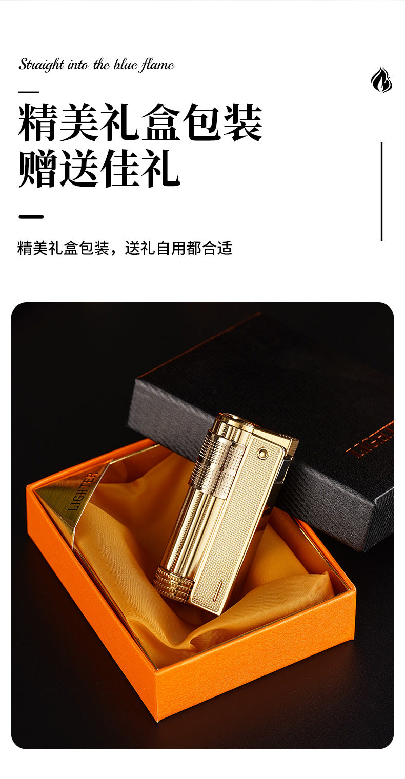 Retro Metal Kerosene Lighter Creative Grinding Wheel Lighter