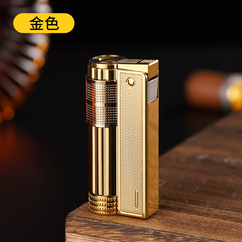 Retro Metal Kerosene Lighter Creative Grinding Wheel Lighter